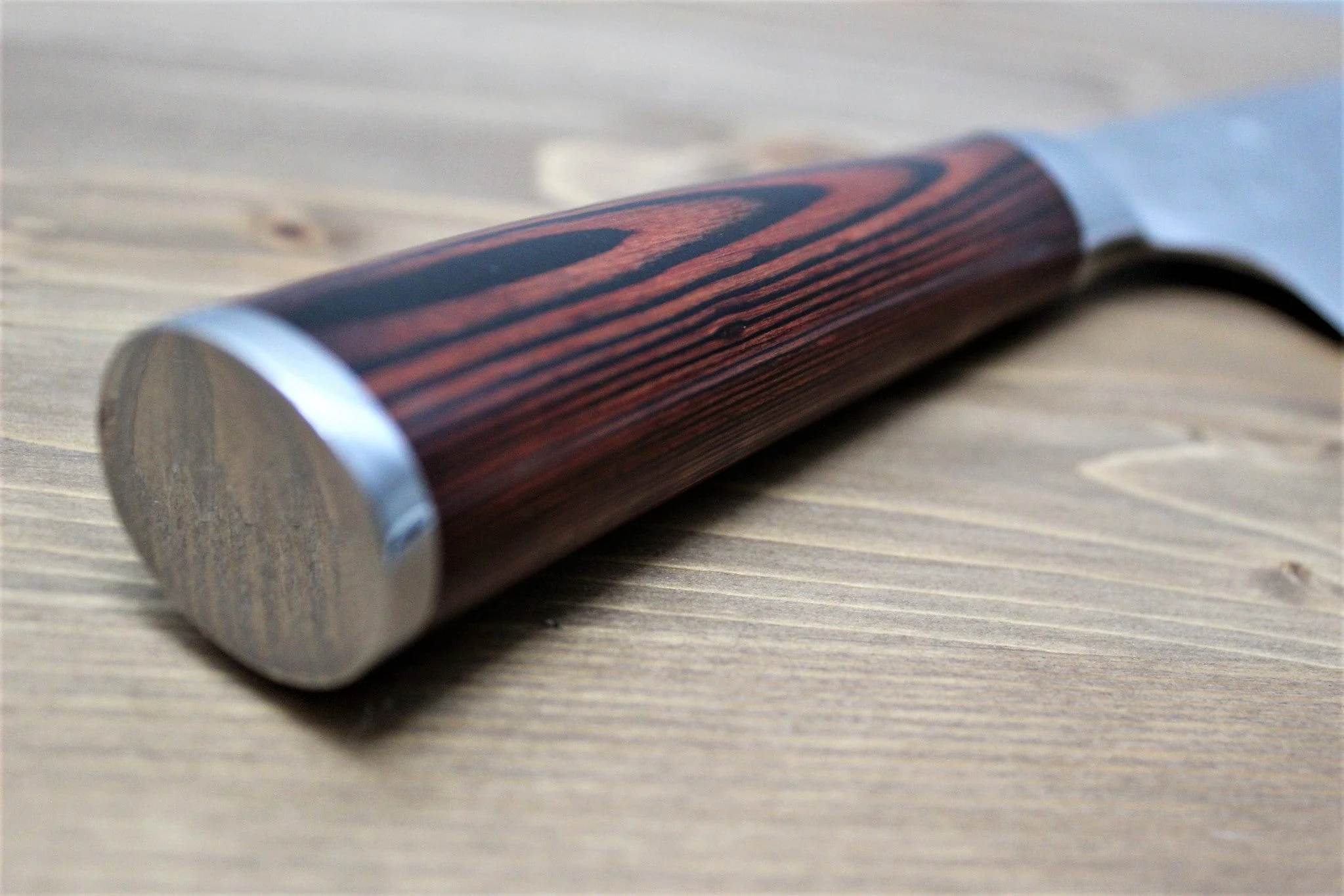 Sawakazuma Ginsho SRS13 Santoku 180 mm Desert Ironwood Handle - Image 6