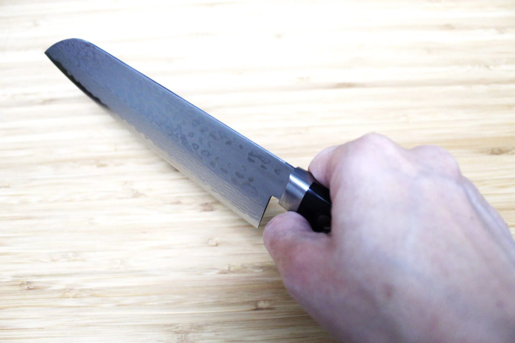 Sawakazuma Ryumon VG-10 17 Layer Damascus Santoku 170mm / 6.6" - Image 10