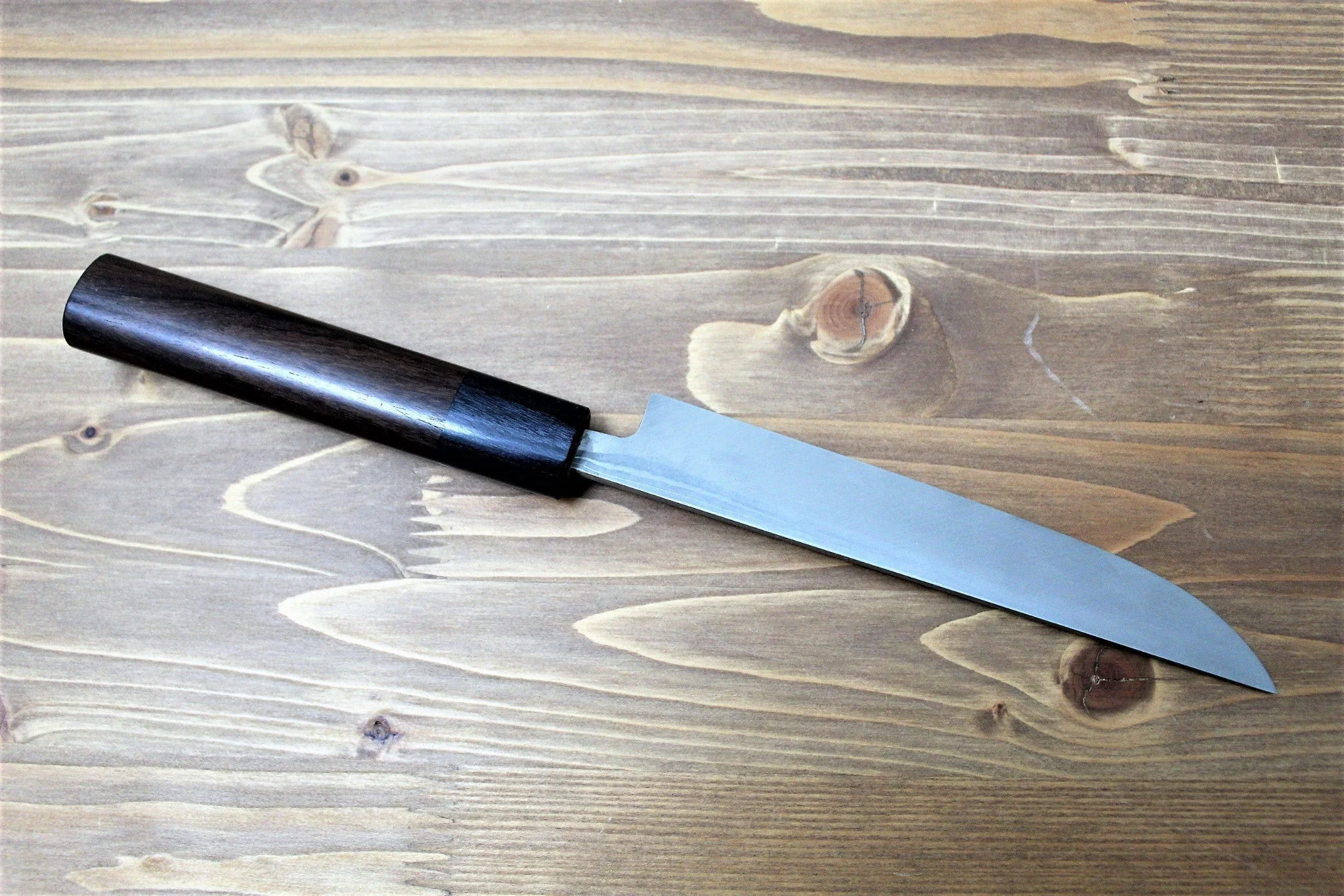 Sawakazuma Sabaki / Boning Knife Shironiko Damascus Rosewood Handle - Image 5