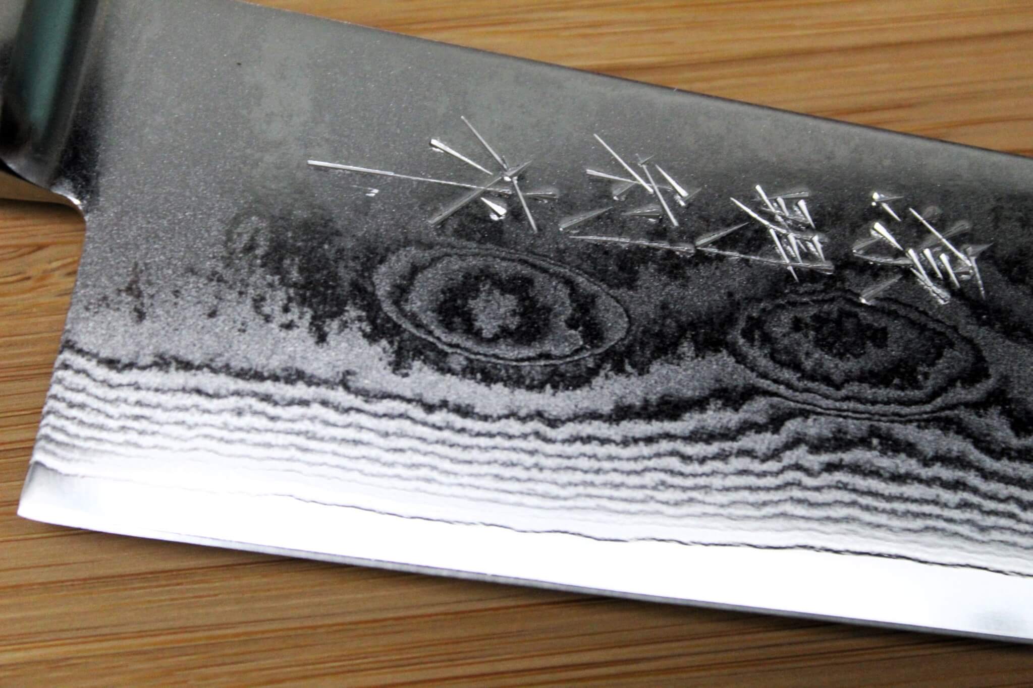 Sawakazuma Senpuu VG-10 Damascus Gyuto Knife 210 mm / 8.2" - Image 3