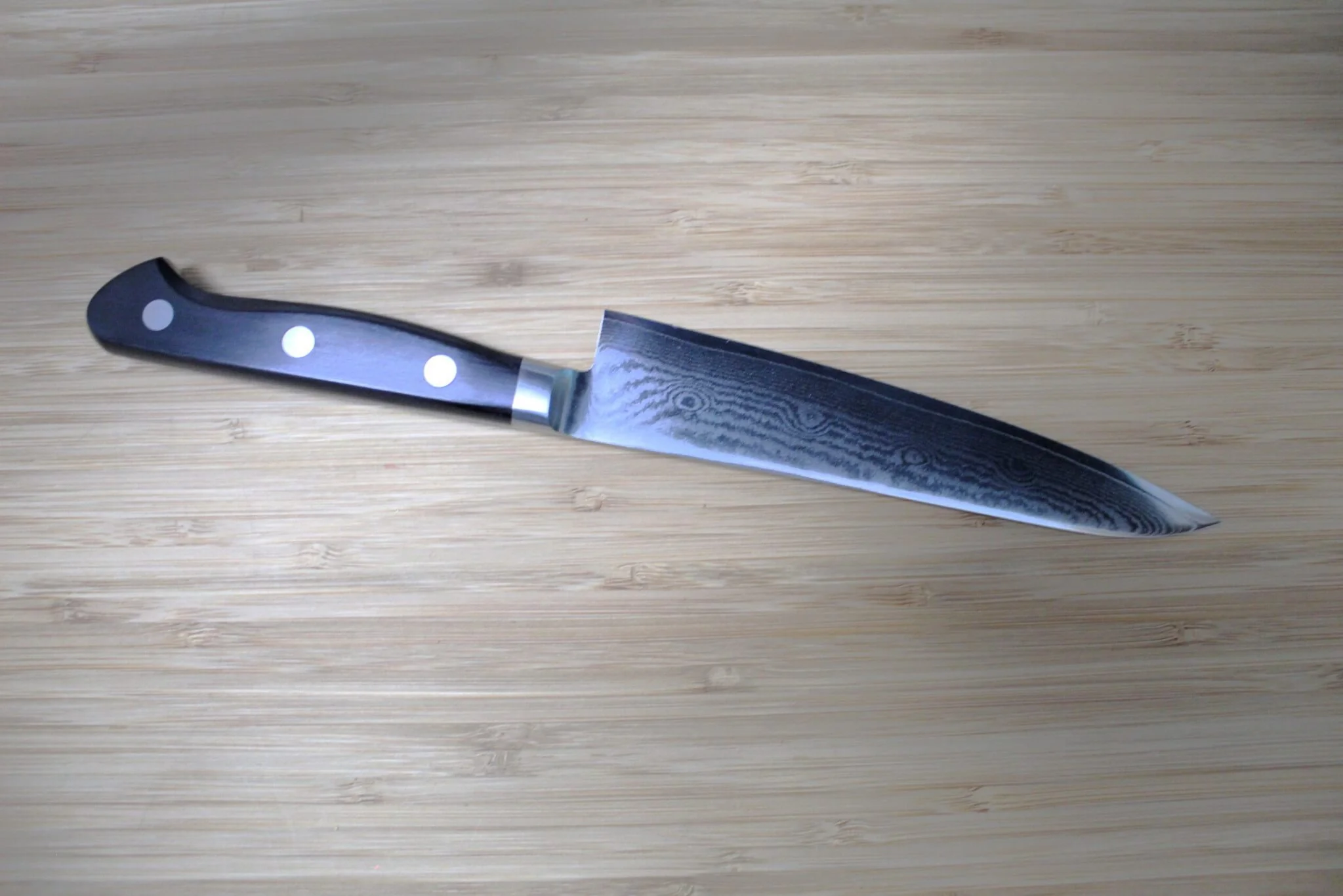 Sawakazuma Senpuu VG-10 Damascus Petty Knife 120 mm (4.7") / 150 mm (5.9") - Image 5