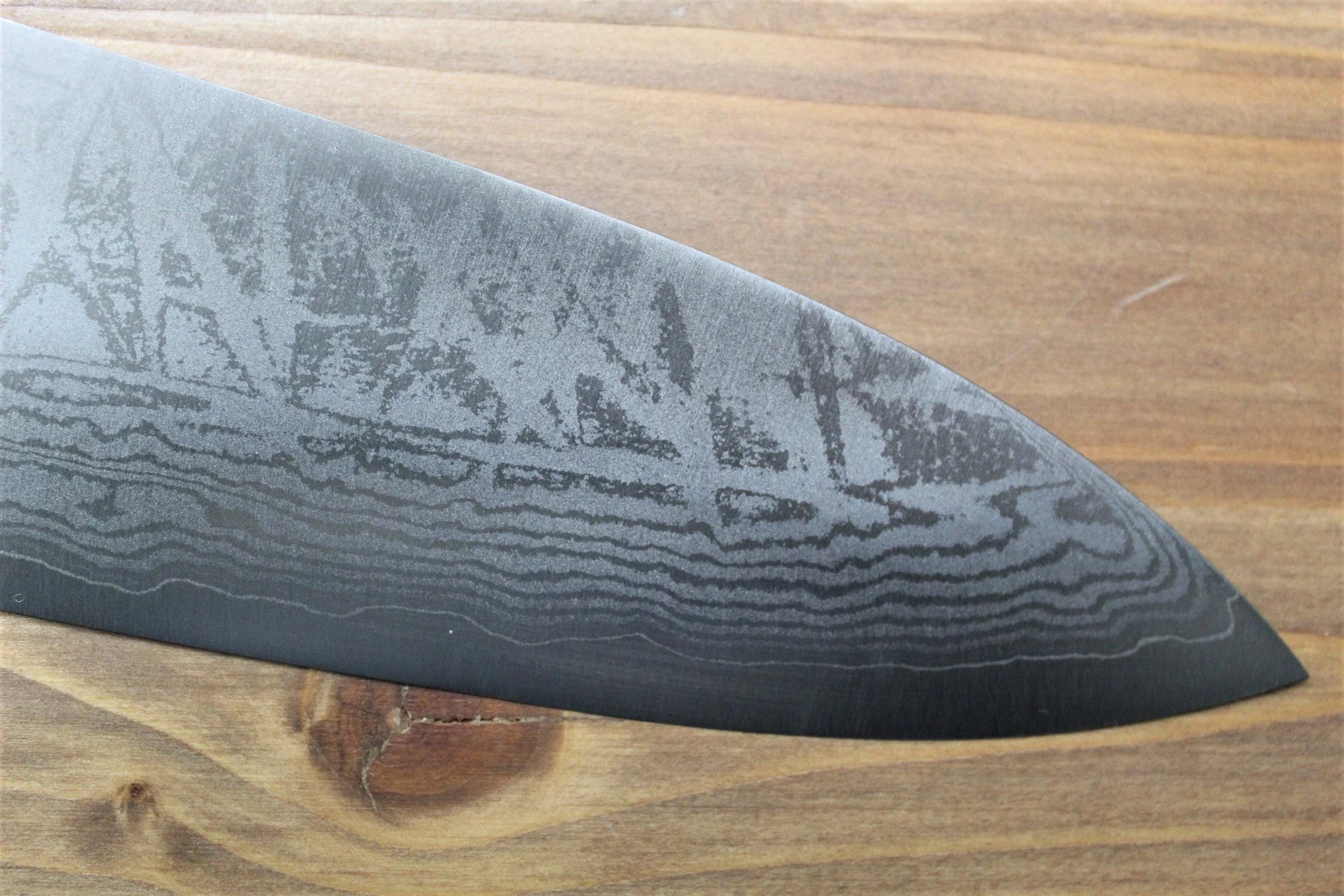 Sawakazuma Setsugetsuka VG-10 Damascus Gyuto 210 mm / 8.2" Rosewood Handle - Image 3