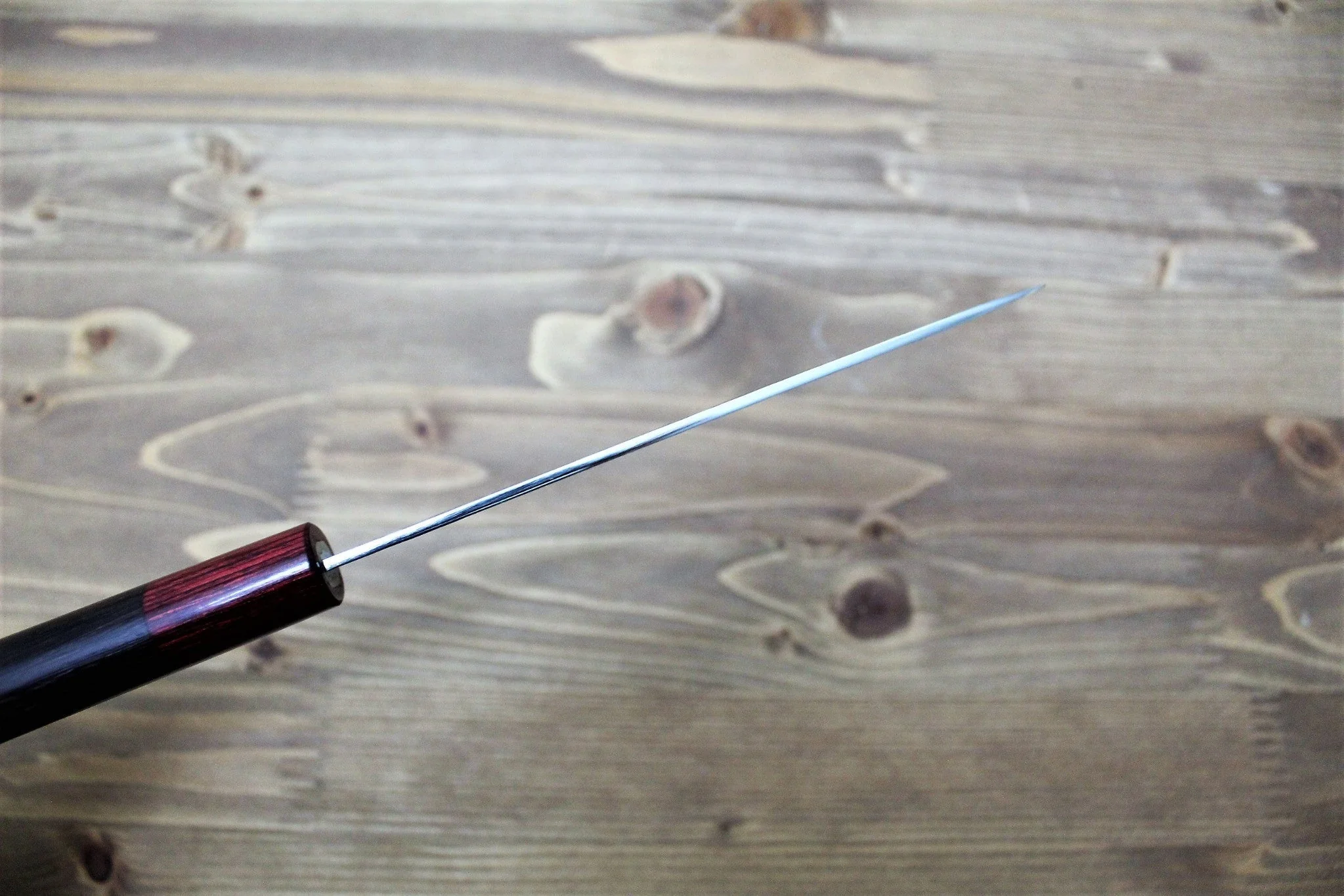 Sawakazuma Setsukei VG-7 Damascus Petty Knife 135 mm / 5.3" Rosewood Handle - Image 6