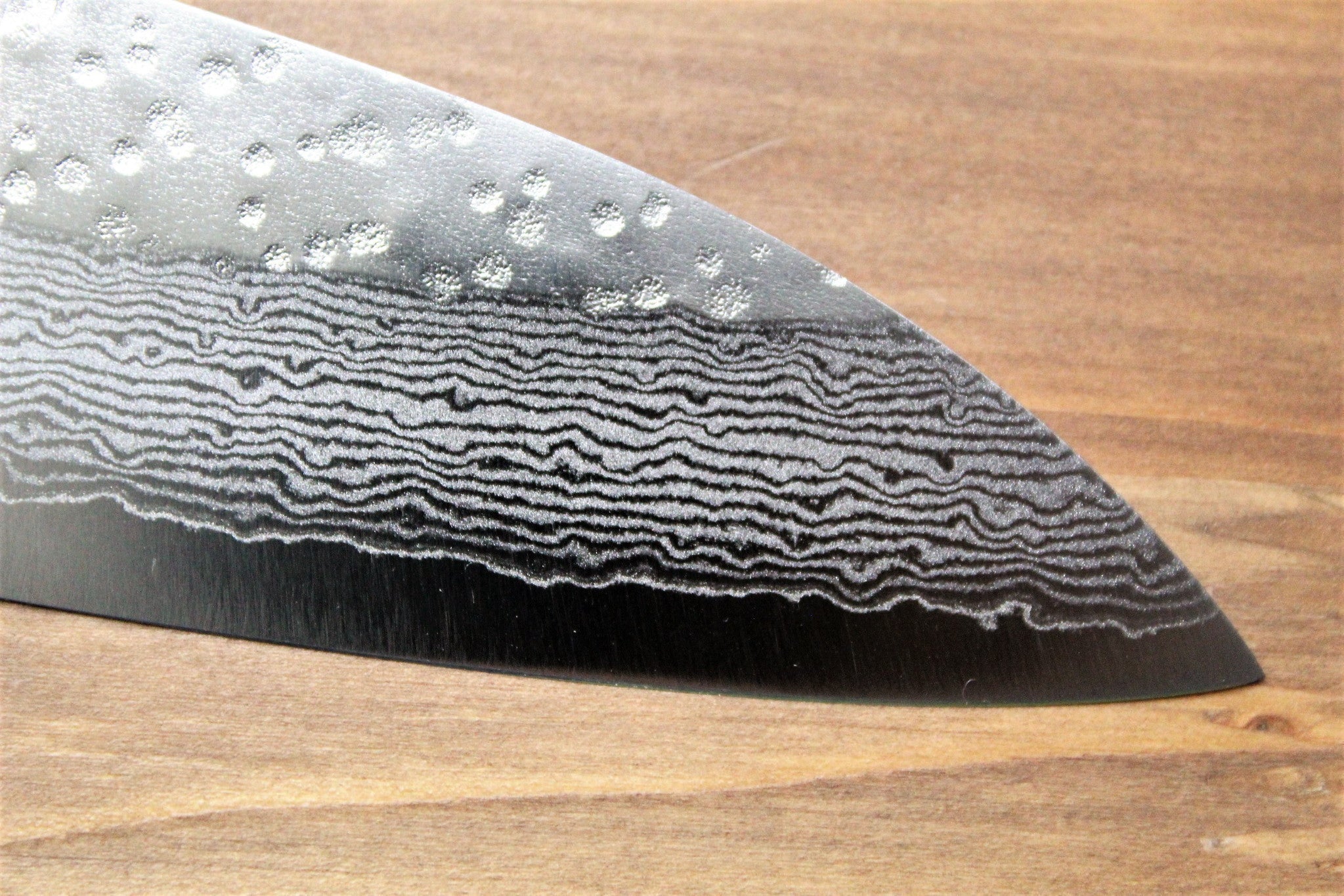 Sawakazuma Setsukei VG-7 Damascus Gyuto Knife 210 mm / 8.2" Rosewood Handle - Image 4