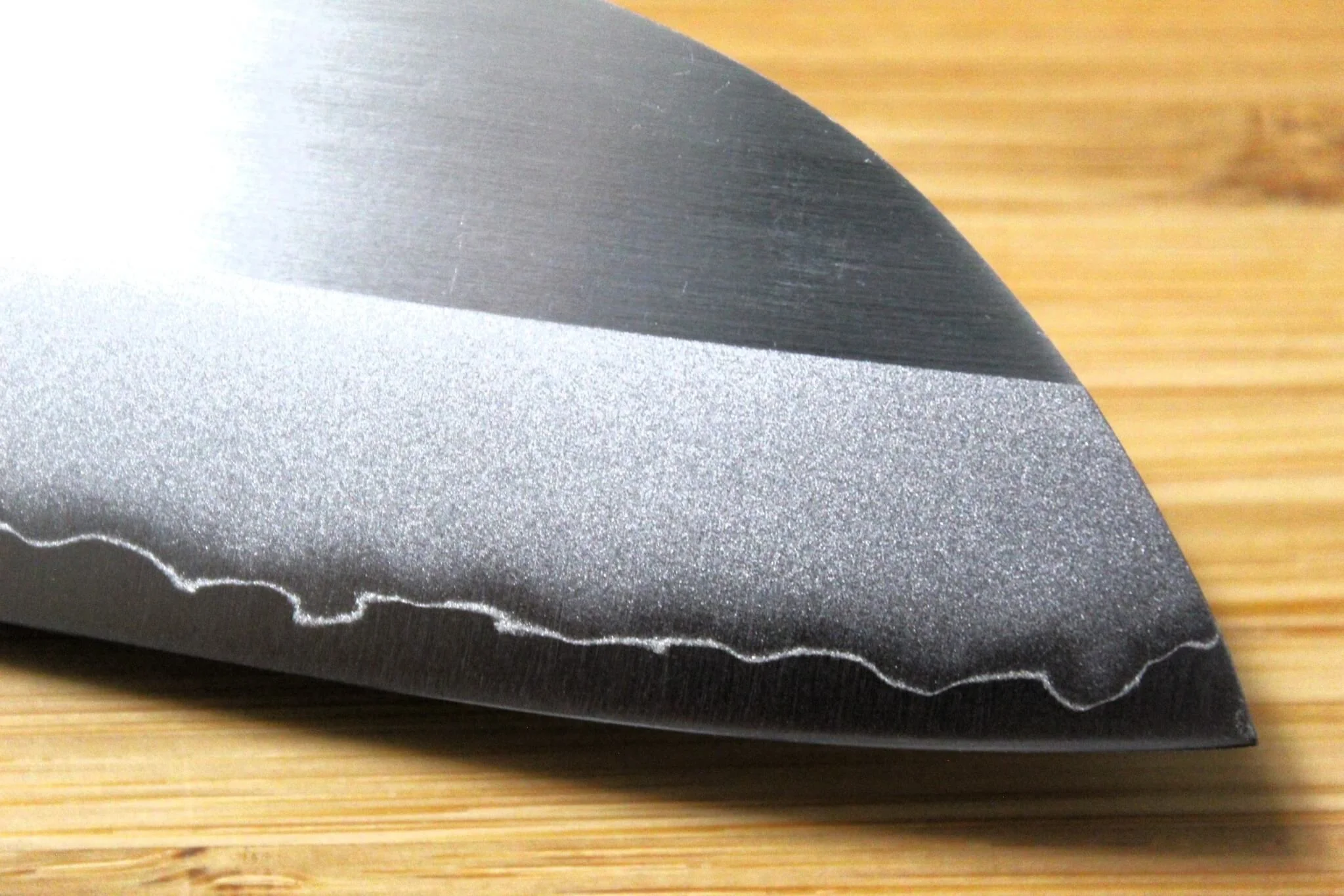 Sawakazuma DP Santoku Knife 170 mm / 6.7" with Navy Mahogany Handle - Image 4