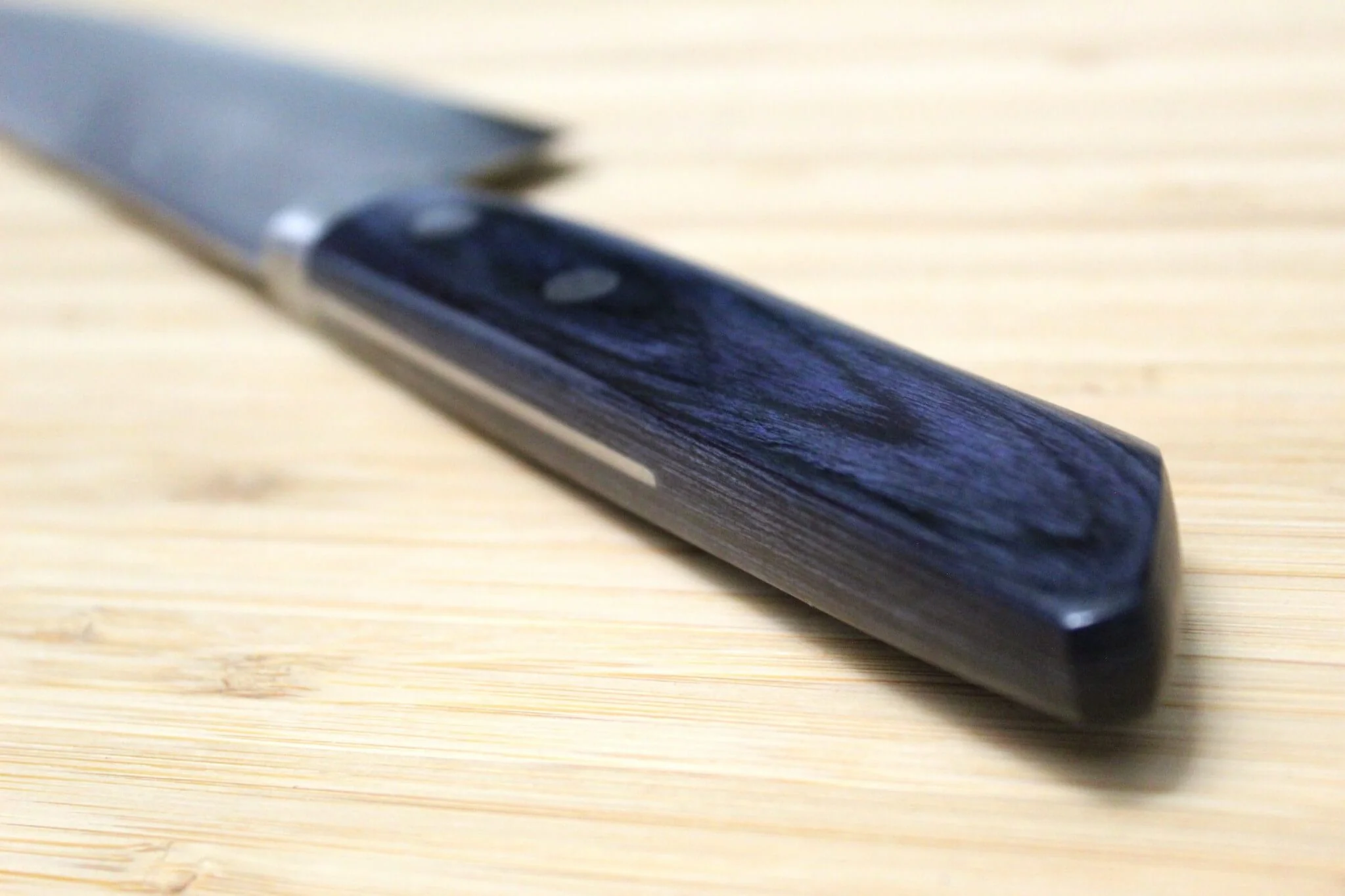 Sawakazuma DP Santoku Knife 170 mm / 6.7" with Navy Mahogany Handle - Image 8