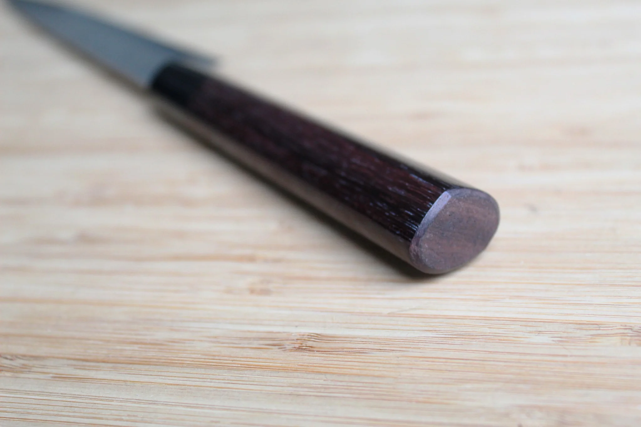 Sawakazuma Yanagiba Slicer Knife 210 mm / 8.2" Shironiko Damascus Rosewood Handle - Image 9