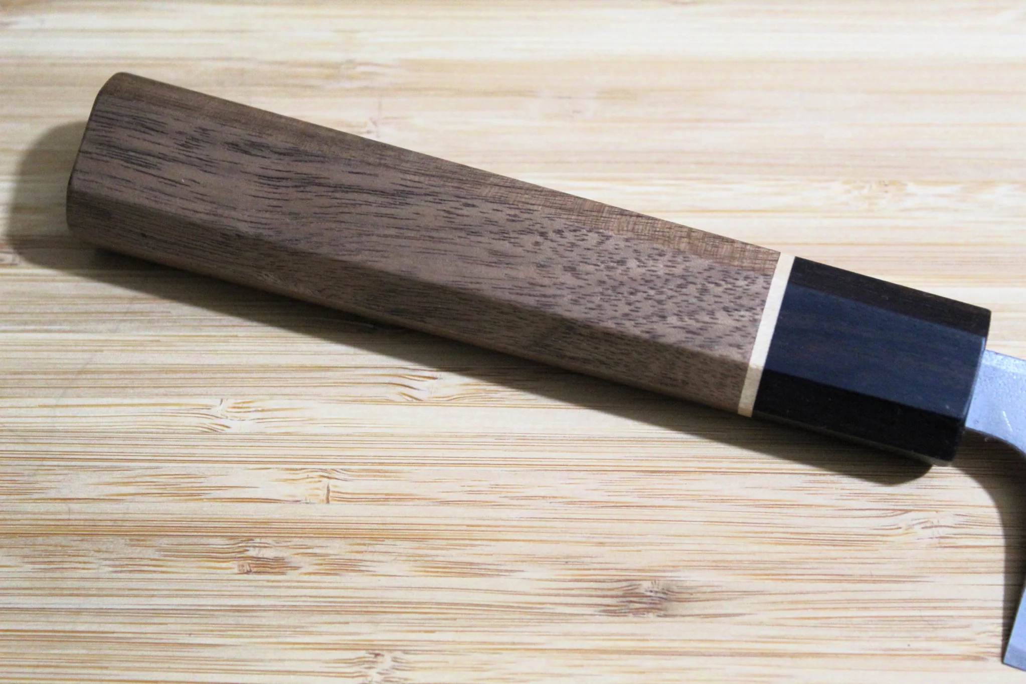 Sawakazuma Yugiri Nashiji Gyuto Knife 210 mm / 8.2" Maple and Renghas Handle Brown - Image 2
