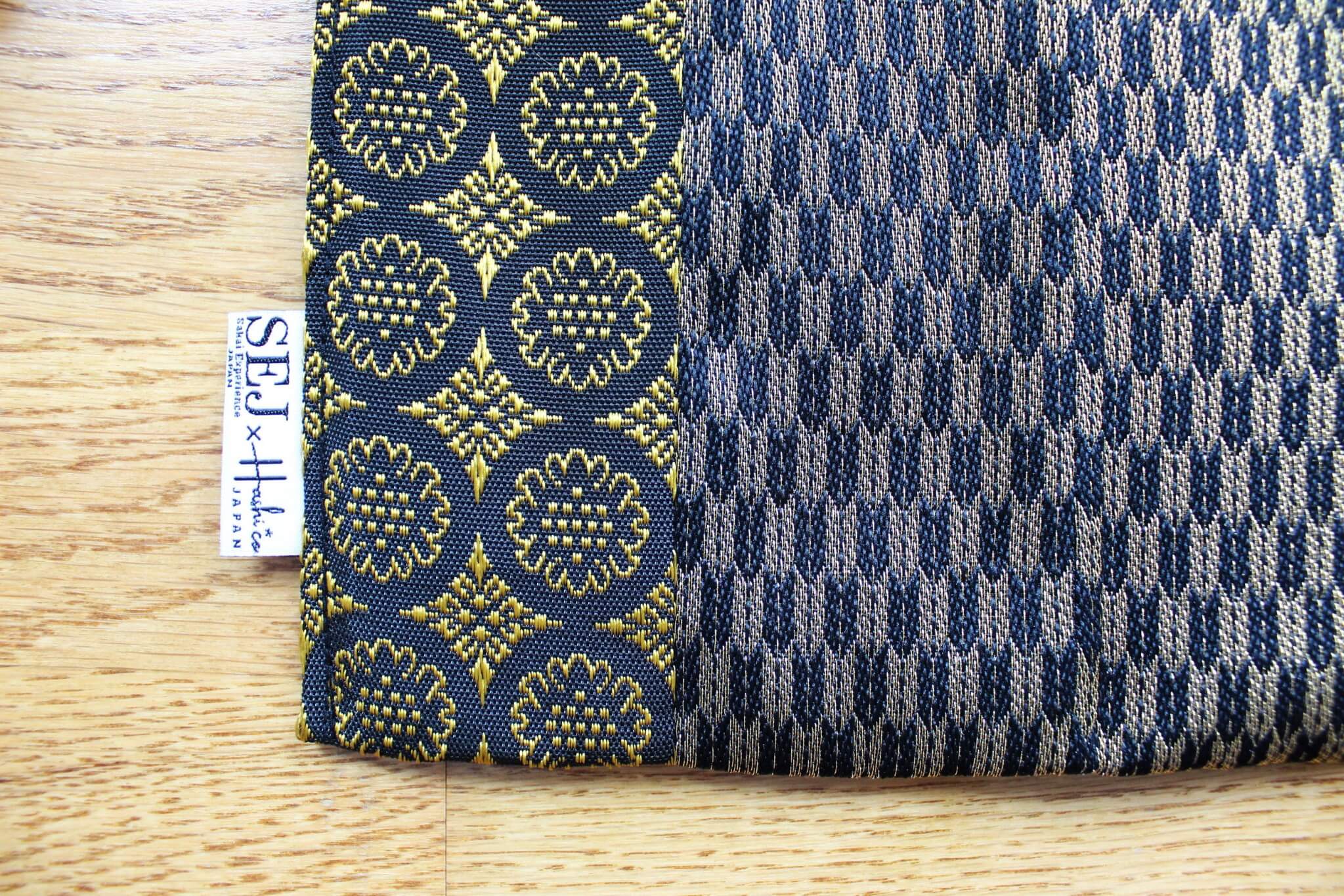 Sayaka Japanese Tatami mat edge Knife Roll Carry Bag for 3 Knives - Image 5