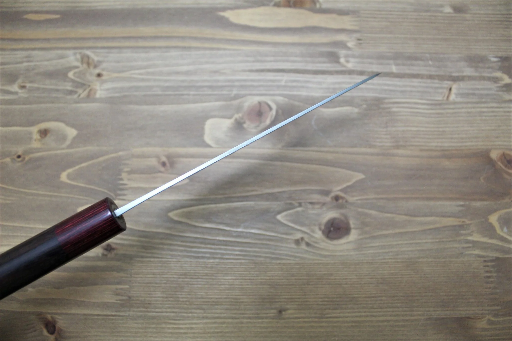 Sawakazuma Setsugetsuka VG-10 Damascus Santoku 165 mm / 6.5" Rosewood Handle - Image 7