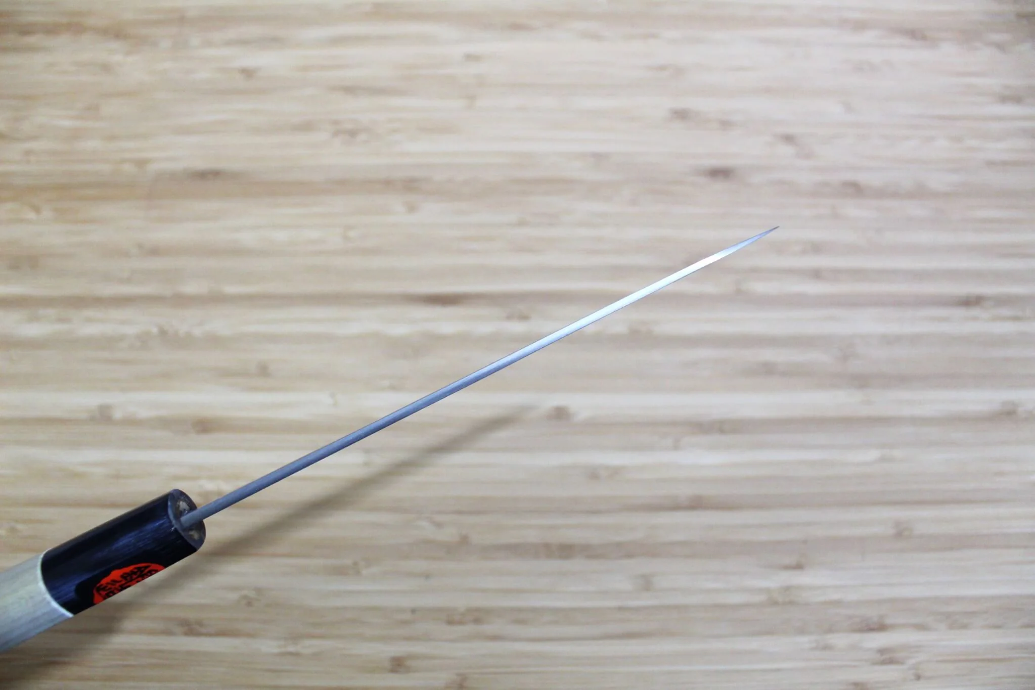 Shigeki Tanaka Damascus VG10 Petty with Magnolia Handle Buffalo Ferrule 150mm / 5.9" - Image 6