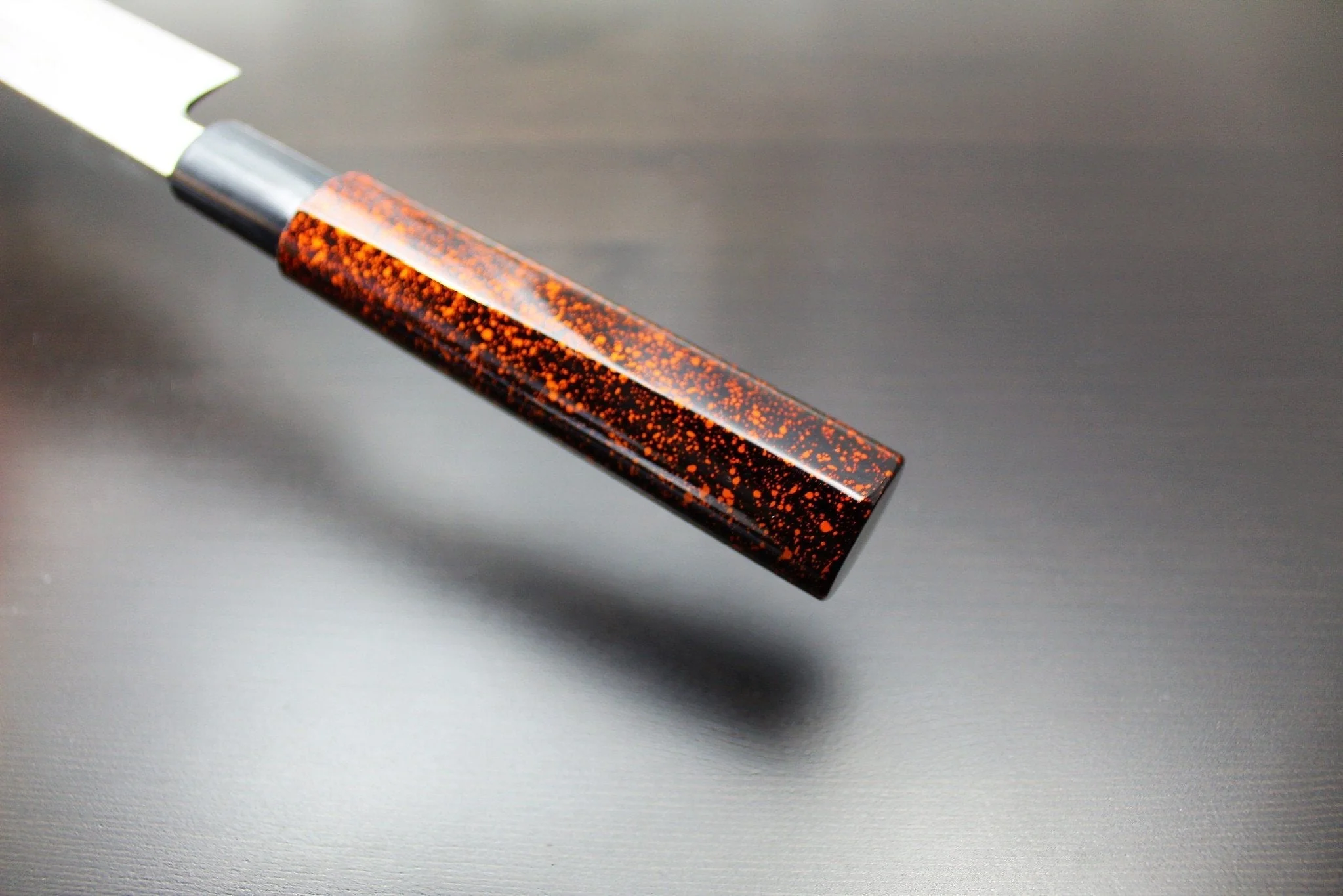 Sakai Takayuki Shobu Knife 240mm (9.4") with Saya - Shikisai Kincha - Molybdenum Stainless Steel - Image 10