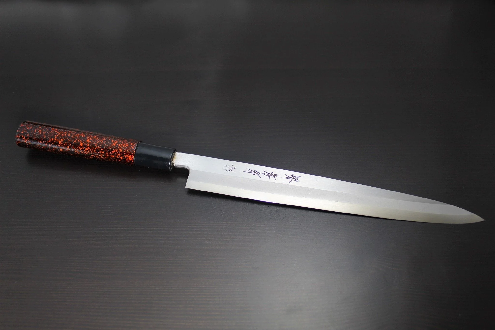Sakai Takayuki Shobu Knife 240mm (9.4") with Saya - Shikisai Kincha - Molybdenum Stainless Steel - Image 3