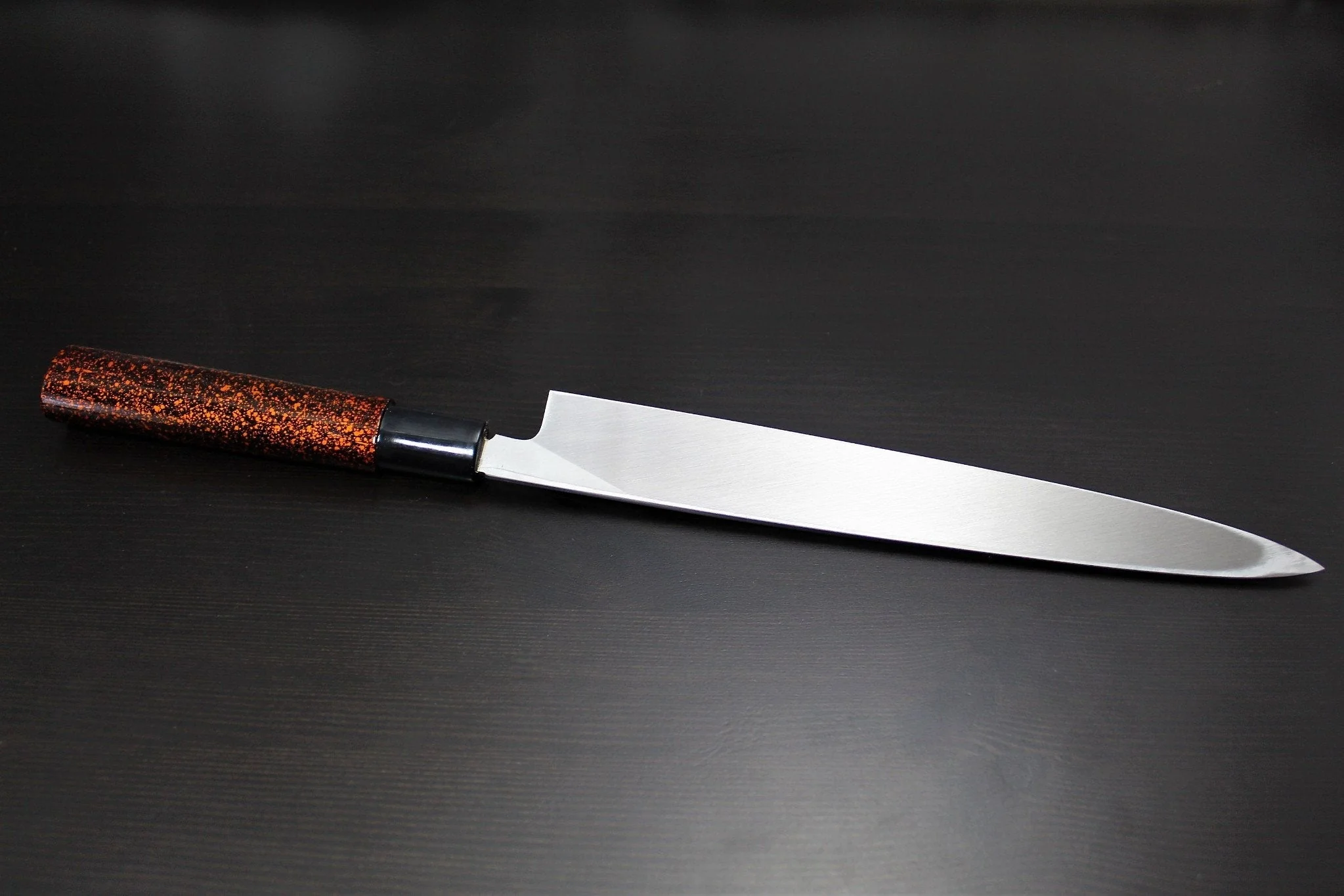 Sakai Takayuki Shobu Knife 240mm (9.4") with Saya - Shikisai Kincha - Molybdenum Stainless Steel - Image 7