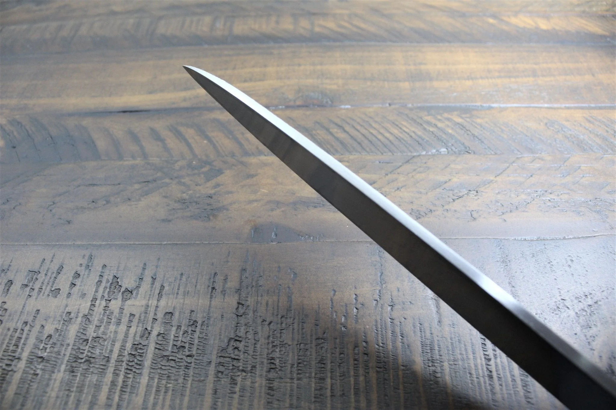 Sakai Takayuki Shobu Knife White Steel 300mm (11.8") with Buffalo Horn Handle Kasumi Togi - Image 8