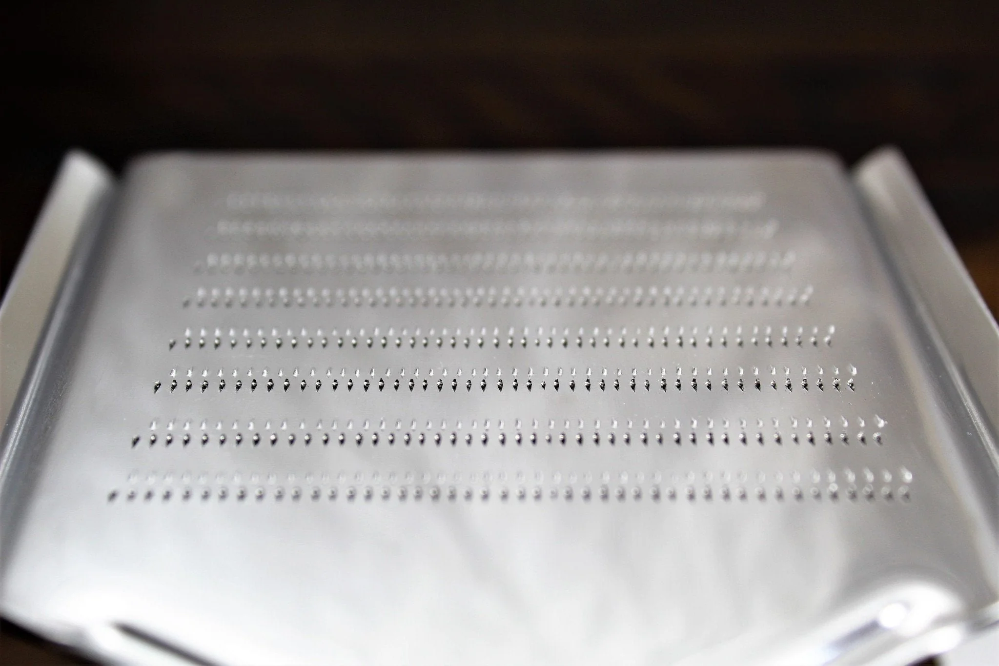 Stainless Steel Japanese Grater / Oroshigane with Bamboo Brush - Image 4