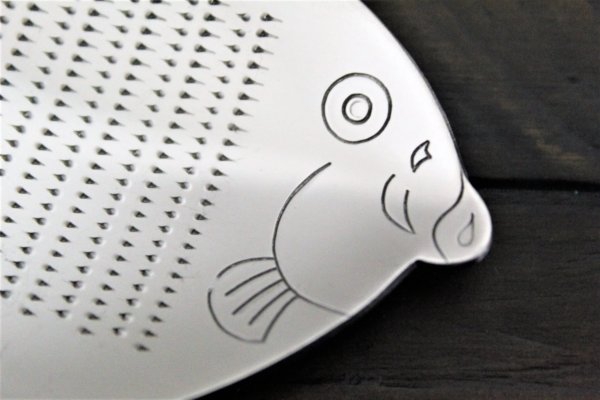 Stainless Steel Japanese Grater / Oroshigane Fugu (Pufferfish) Shape - Image 3