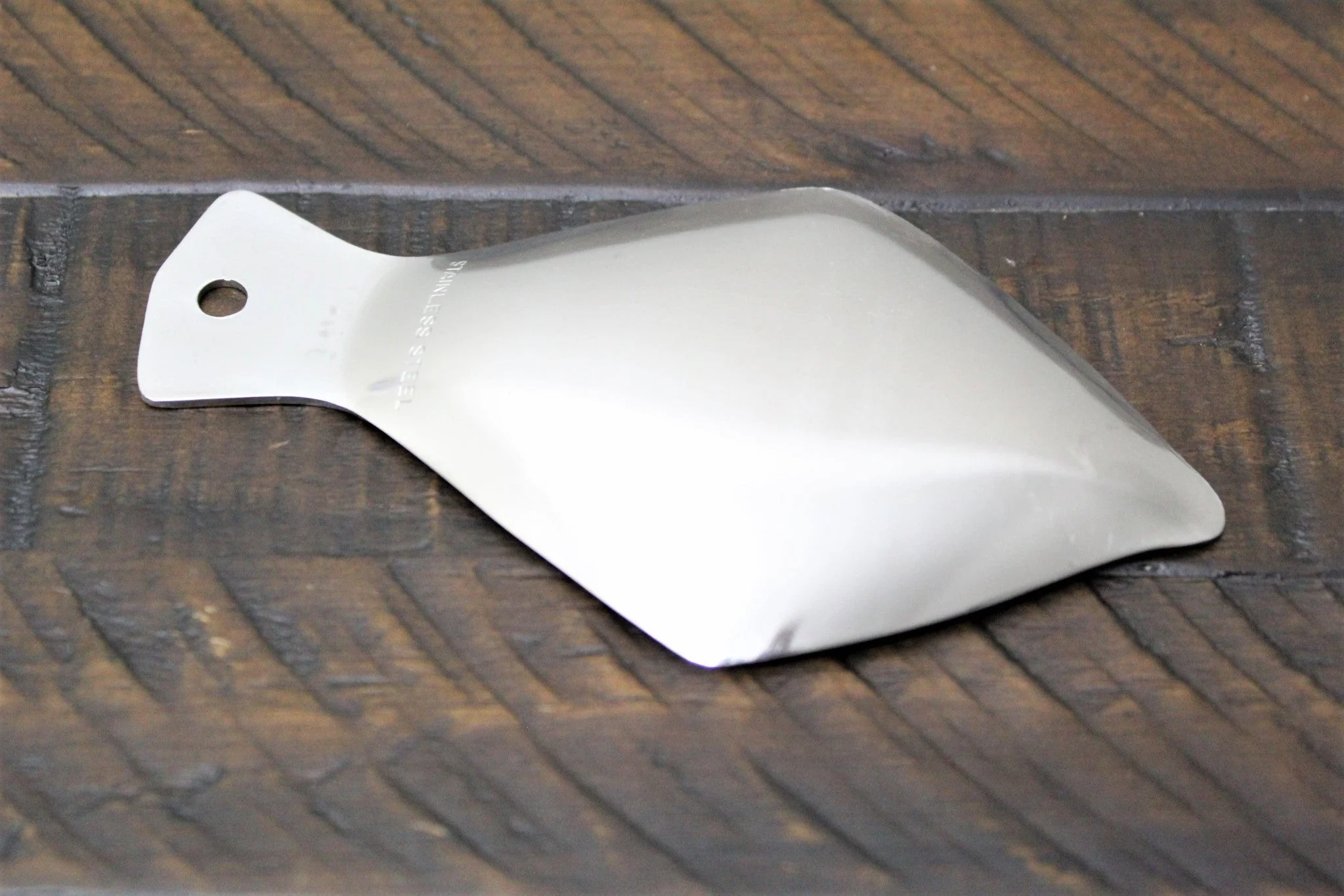 Stainless Steel Japanese Grater / Oroshigane Hirame (Flatfish) Shape - Image 5