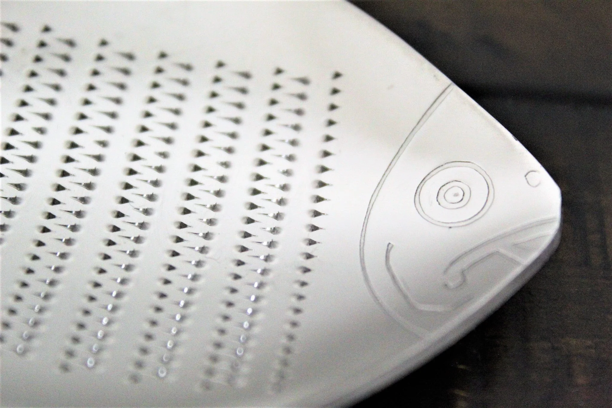Stainless Steel Japanese Grater / Oroshigane Tai (Sea Bream) Shape - Image 3