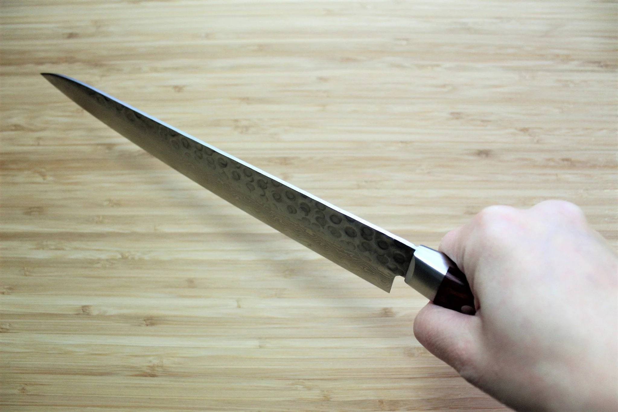 Sakai Takayuki Sujihiki Slicer Knife 240mm (9.4") Damascus 17 Layer - Image 7
