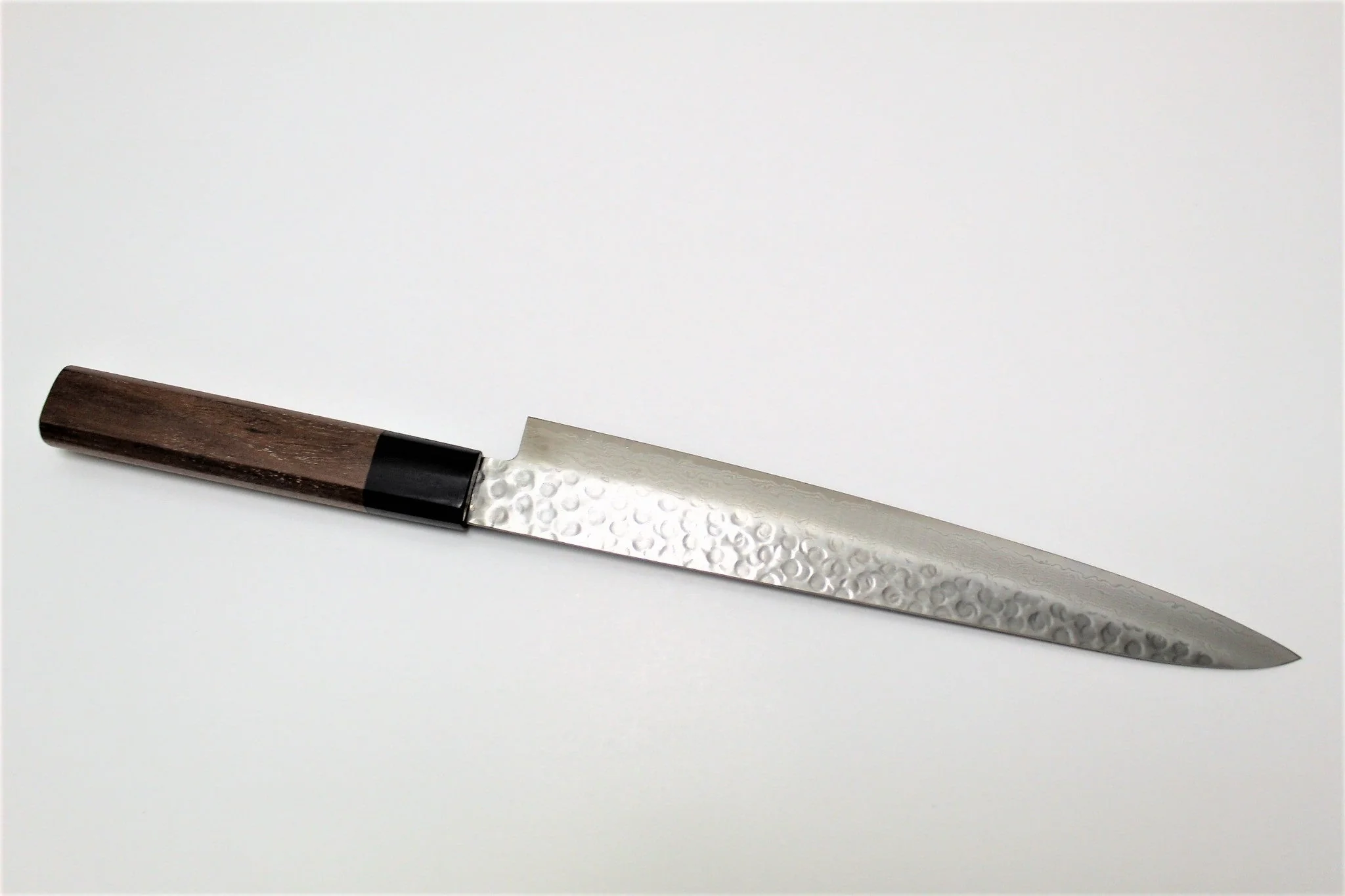 Sakai Takayuki Sujihiki Slicer 240 mm (9.4") Damascus 45 Layer with Walnut Handle - Image 6