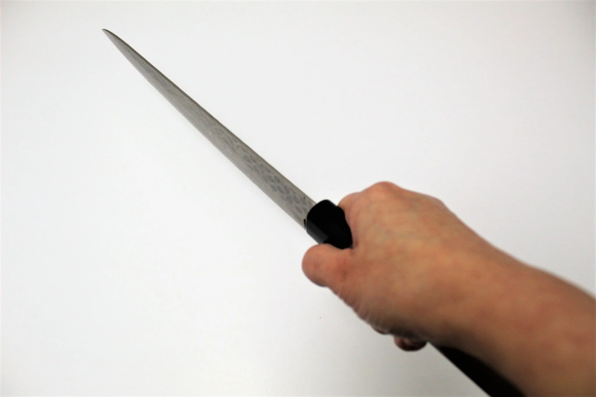 Sakai Takayuki Sujihiki Slicer 240 mm (9.4") Damascus 45 Layer with Walnut Handle - Image 9