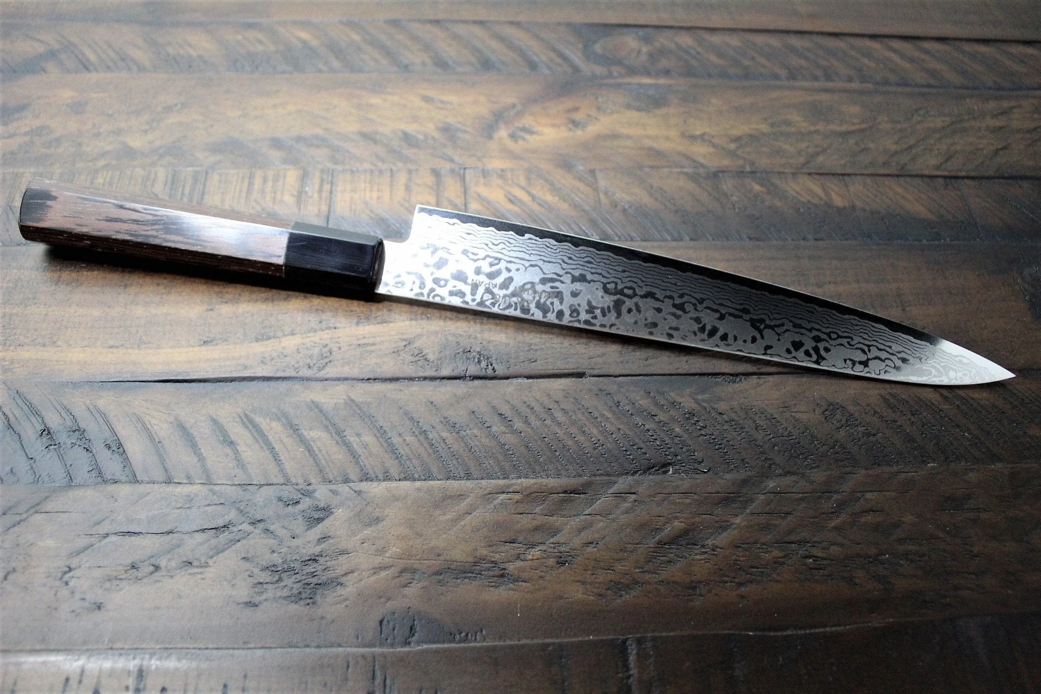 Sakai Takayuki Sujihiki Slicer Knife 240mm (9.4") Damascus 69 Layer -Ginga - Image 5