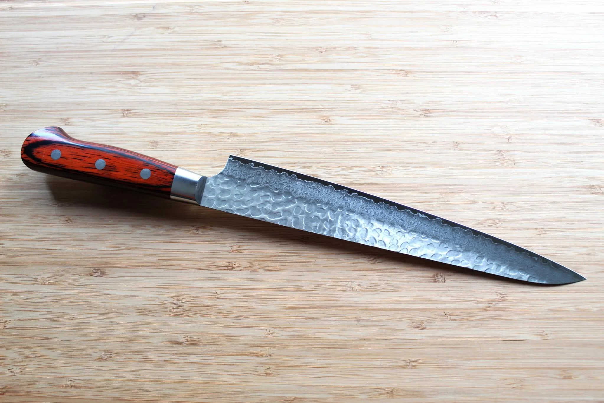 Sakai Takayuki Sujihiki Slicer Knife 240mm (9.4") Damascus 33 Layer - Image 5
