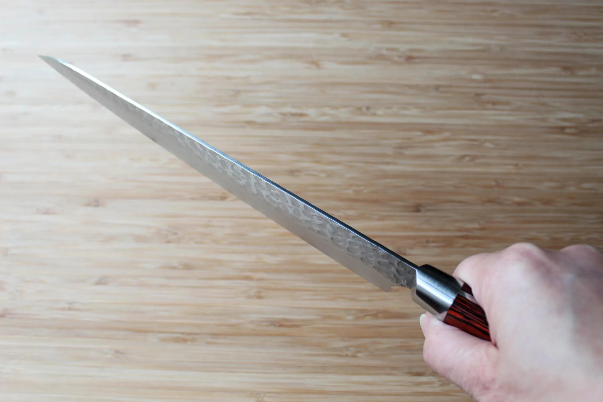 Sakai Takayuki Sujihiki Slicer Knife 240mm (9.4") Damascus 33 Layer - Image 7