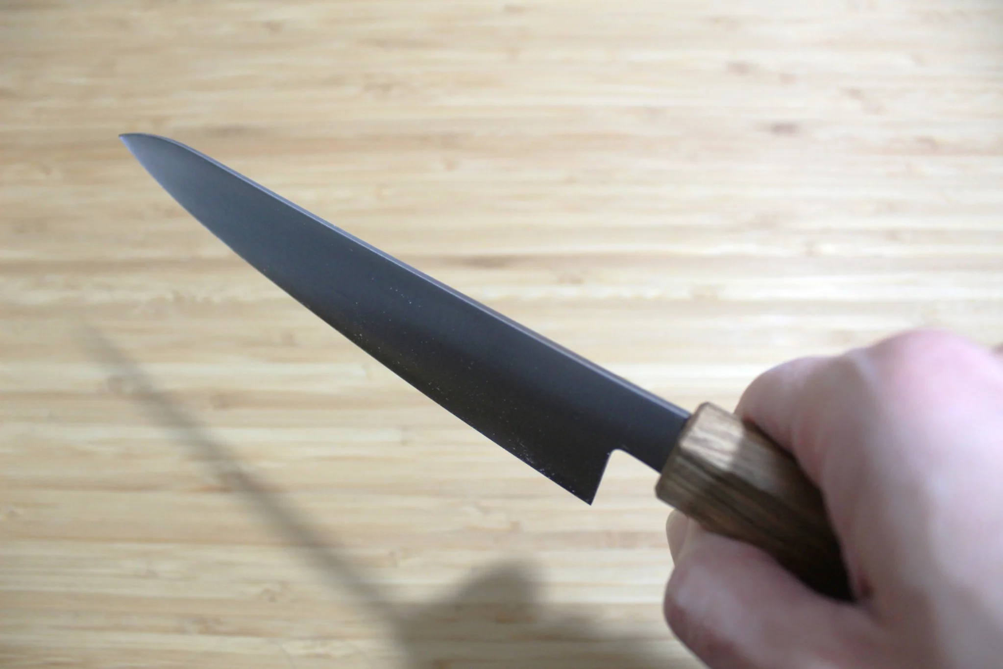 Takahashi Kusu SG2 Steel Petty with Oak Handle 150mm / 5.9" - Image 9