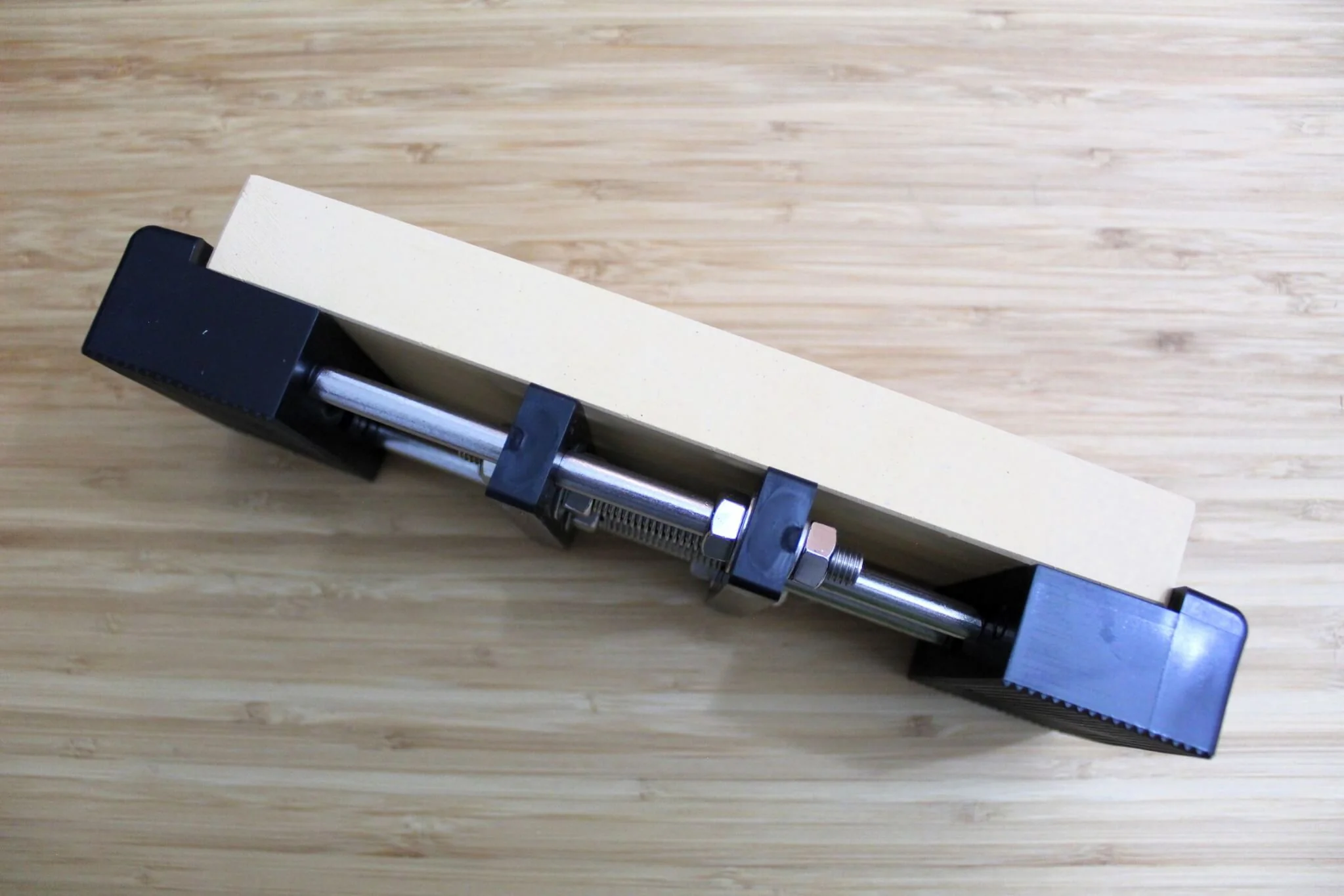 Whetstone / Sharpening Stone Holder with Adjustable Spring Loaded No-Slip Base Black - Image 7